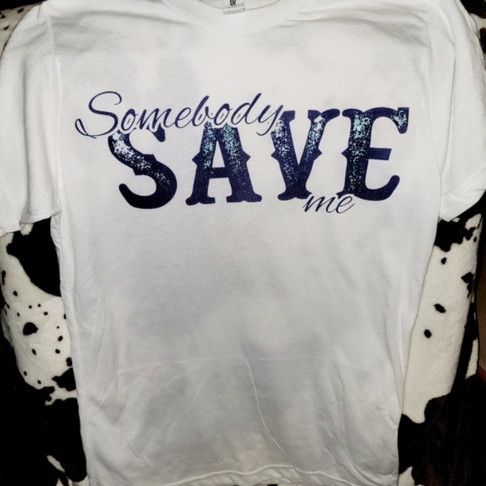 5 Pack Jelly Roll Somebody Save Me Womens White Short Sleeve T-Shirt